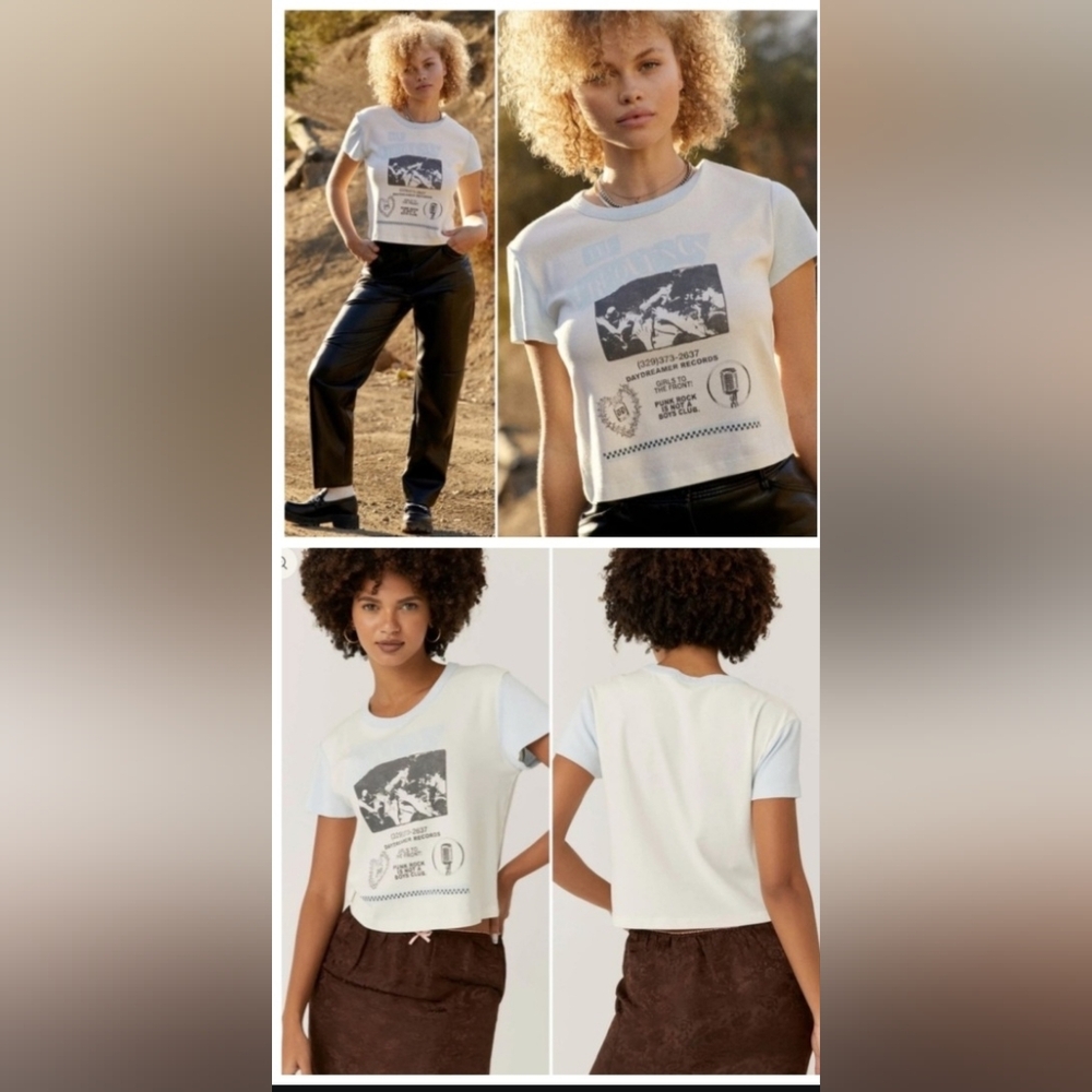 Nwt Daydreamer Hi-Frequency Stamp Shrunken Tee Vintage Inspired Graphic Small M